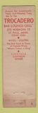 Matchbook Cover - Trocadero Restaurant St Paul MN feature girlie WEAR
