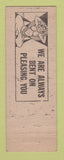 Matchbook Cover - Capitol Bar Youngstown OH girlie back