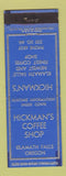 Matchbook Cover - Hickman's Coffee Shop Klamath Falls OR