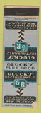 Matchbook Cover - Gluck's Restaurant New Orleans LA WORN