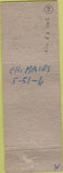 Matchbook Cover - Spinney's Texaco oil gas Danforth ME pinup