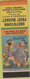 Matchbook Cover - Southtown Fruit Markets Lansing MI hillbilly