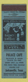 Matchbook Cover - Palace Cafe Jacksonville TX
