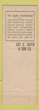 Matchbook Cover - Jay C Smith Lobster Dealers Boston MA WORN STRIKER