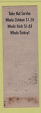 Matchbook Cover - Shore's Famous Restaurant Dearborn MI WORN