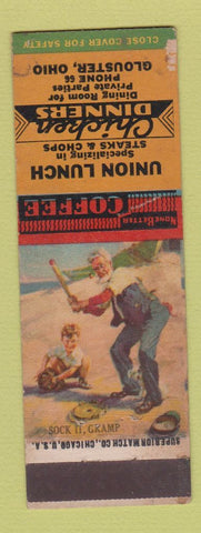 Matchbook Cover - Union Lunch Glouster OH