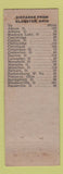 Matchbook Cover - Union Lunch Glouster OH