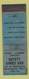 Matchbook Cover - Gayety Annex Bar Minneapolis MN WORN