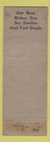 Matchbook Cover - Fifth Avenue Cafe Youngstown OH