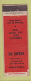 Matchbook Cover - Riviera Miami Beach FL Club