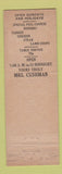 Matchbook Cover - Mrs. Cushman's Dining Room Boston MA Federal