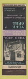 Matchbook Cover - York Grill Columbus OH