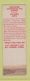 Matchbook Cover - The Weather Vane Mount Carmel CT Federal WEAR