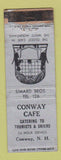 Matchbook Cover - Conway Cafe Conway NH WORN
