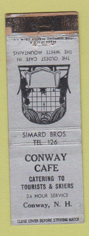 Matchbook Cover - Conway Cafe Conway NH WORN