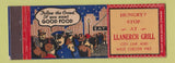 Matchbook Cover - Llanerch Grill West Chester PA Full Length