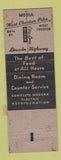 Matchbook Cover - Llanerch Grill West Chester PA Full Length
