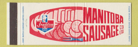 Matchbook Cover - Manitoba Sausage Company Winnipeg MB Full Length