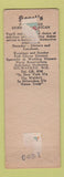 Matchbook Cover - Kegel's Milwaukee WI WEAR Full Length