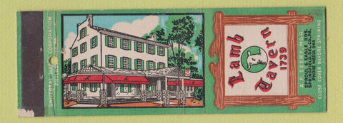 Matchbook Cover - Lamb Tavern Springfield PA WEAR