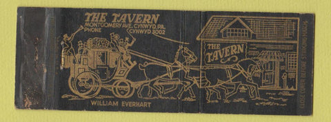 Matchbook Cover - The Tavern Cynwyd PA WORN Full Length