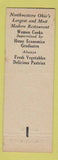 Matchbook Cover - Grace Smith's Restaurant Toledo OH