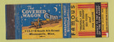 Matchbook Cover - Covered Wagon Minneapolis MN WORN