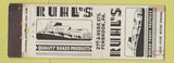 Matchbook Cover - Ruhl's Bakery Penbrook PA WEAR
