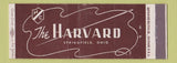 Matchbook Cover - The Harvard Springfield OH Full Length
