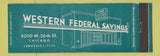 Matchbook Cover - Western Federal Savings Chicago IL Full Length