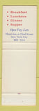 Matchbook Cover - Boufferie New York City SAMPLE Full Length