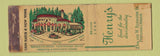 Matchbook Cover - Henry's Restaurant Portland OR WORN