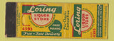 Matchbook Cover - Loring Liquor Store Minneapolis MN WEAR