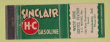 Matchbook Cover - Sinclair oil gas West Side Winchester IN WEAR