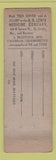 Matchbook Cover - Tums Antacid Nature's Remedy UNIVERSAL LONG