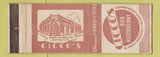 Matchbook Cover - Cicco's Bar Restaurant Pittsburgh PA