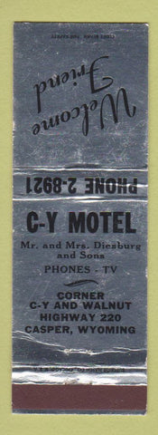 Matchbook Cover - C-Y Motel Casper WY