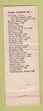 Matchbook Cover - C-Y Motel Casper WY
