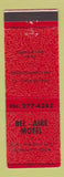 Matchbook Cover - Bel Aire Motel Sioux City IA
