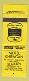 Matchbook Cover - Motel Chipagan Shippagan NB