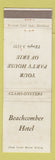 Matchbook Cover - Beachcomber Hotel Erie WEAR