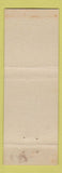 Matchbook Cover - WC Bader Real Estate Insurance Bethlehem PA Federal