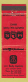 Matchbook Cover - John's Rocky Real Estate Rocky Mountain House AB