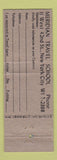 Matchbook Cover - Meridian Travel School New York City DD Bean