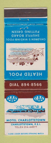 Matchbook Cover - Motel Charlottetown PEI PE WEAR
