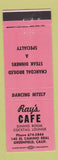 Matchbook Cover - Ray's Cafe Greenfield CA