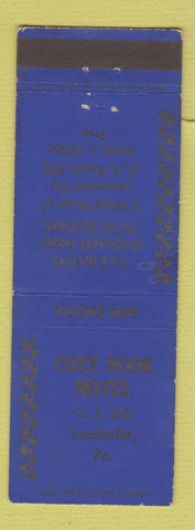 Matchbook Cover - Cozy Nook Motel Landisville PA