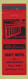 Matchbook Cover - Craft Motel Battleboro NC