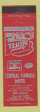 Matchbook Cover - Central Florida Motel Haines City FL RED