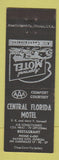Matchbook Cover - Central Florida Motel Haines City FL BLACK